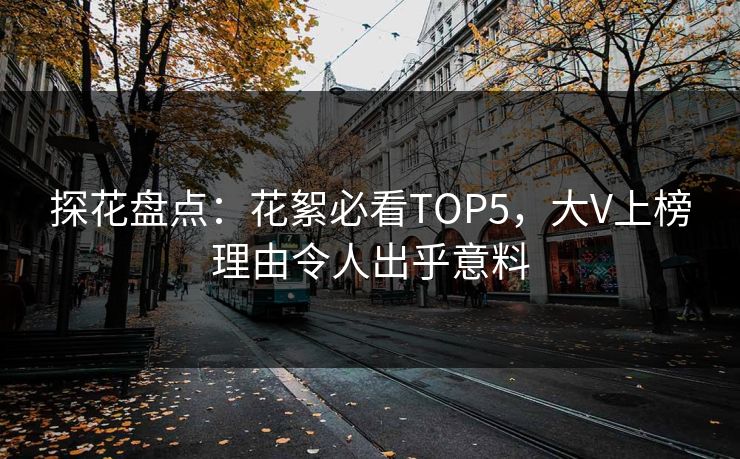探花盘点：花絮必看TOP5，大V上榜理由令人出乎意料